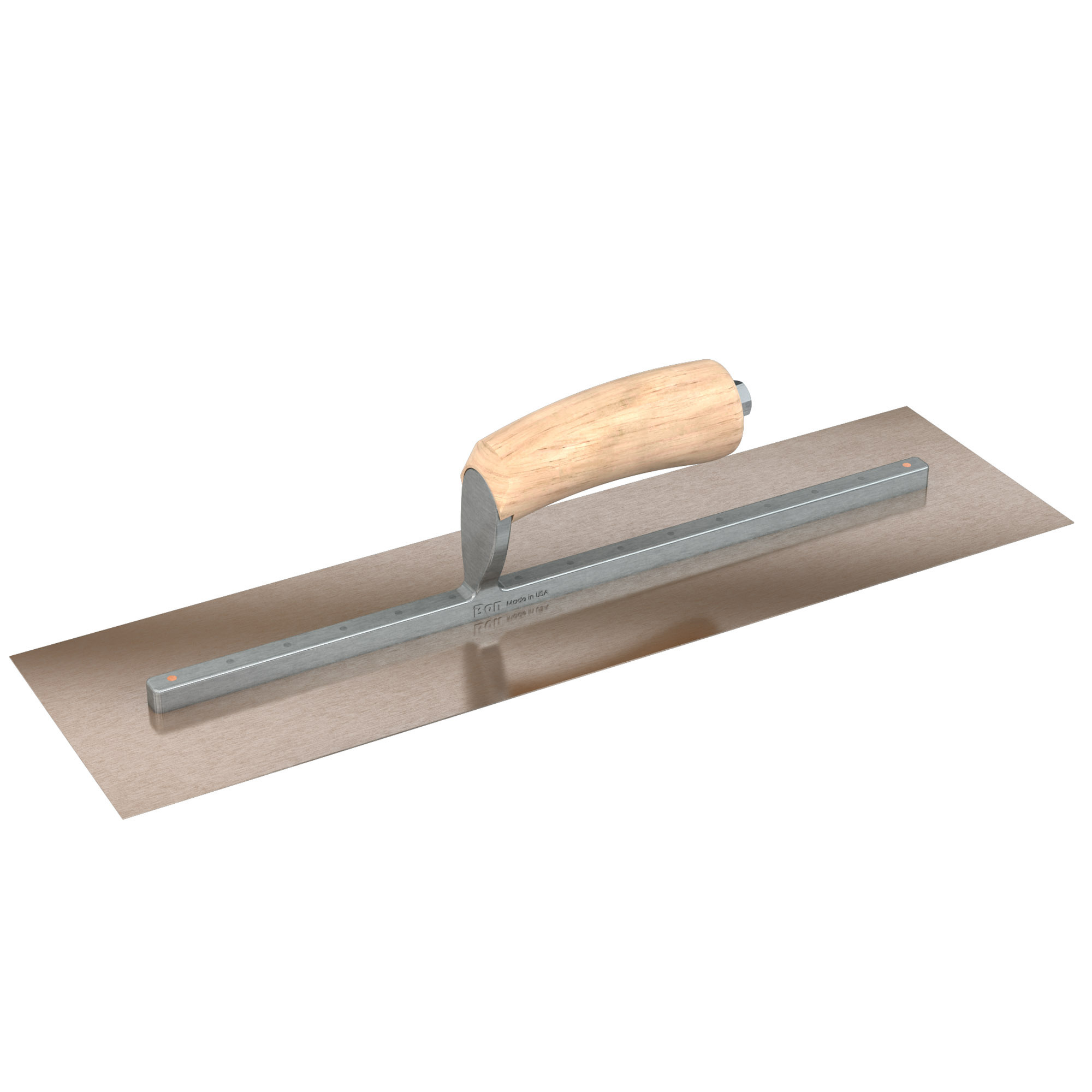 Bon Steel City, Finish Trowel-Sq.-Golden Stainless-18 x 5-Wd, Width 5 in, Length 18 in, Blade Material Stainless Steel, Model# 66-131